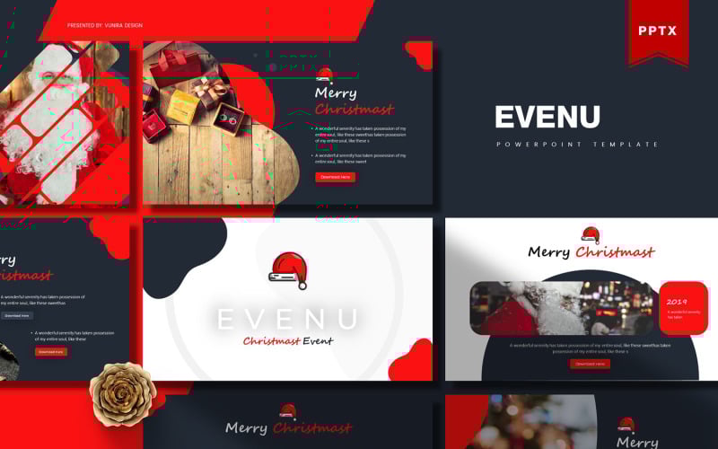 evenue christmas powerpoint template original