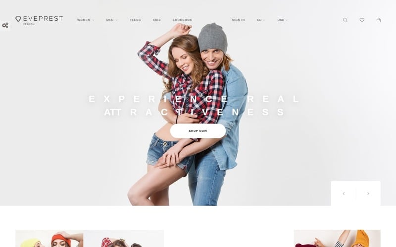 eveprest fashion boutique prestashop theme original