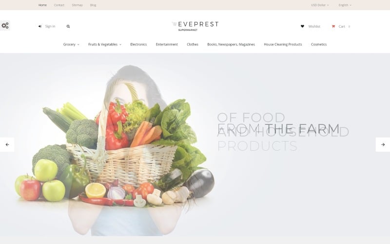 eveprest supermarket prestashop theme original