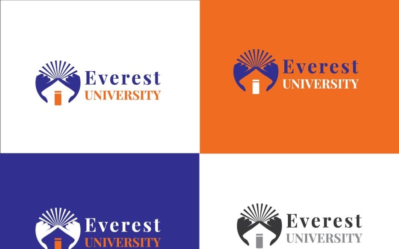 everest university logo design template original