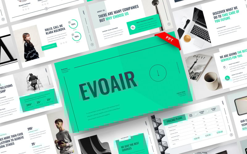 evoair business powerpoint template original