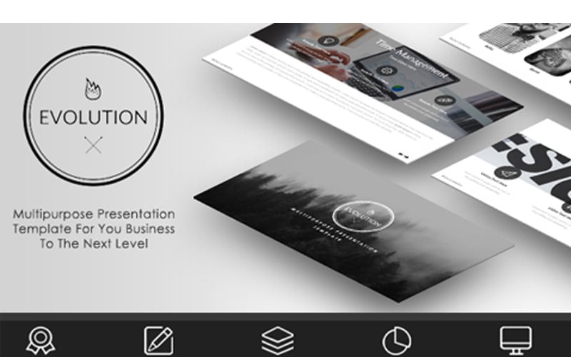 evolution multipurpose powerpoint template original