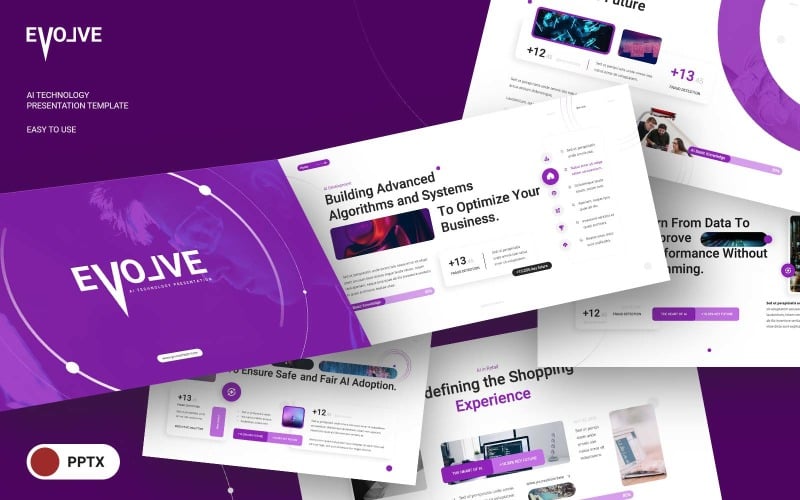 evolve ai technology powerpoint template original