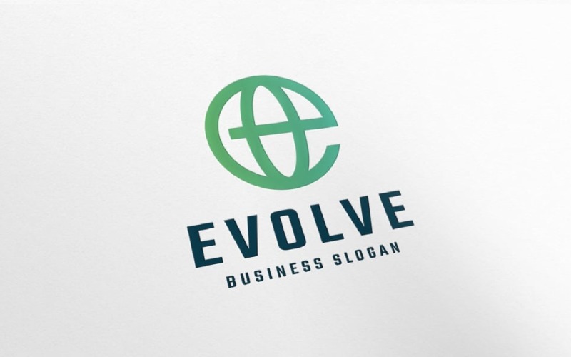 evolve letter e professional logo original