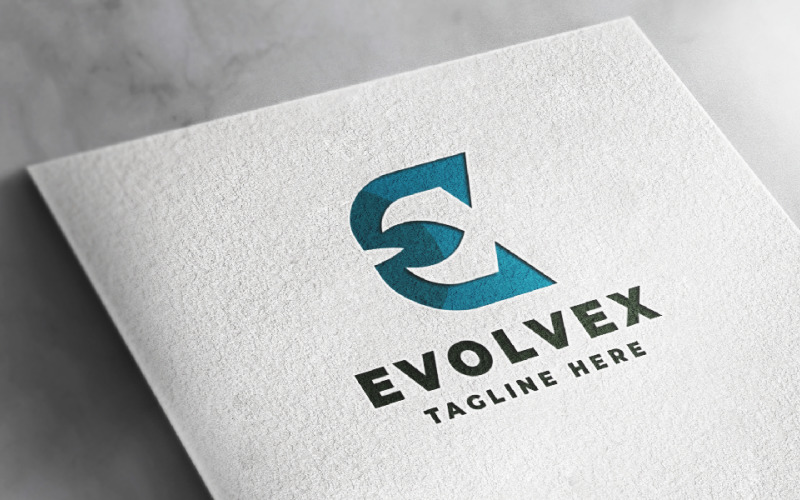 evolvex letter e pro logo template original