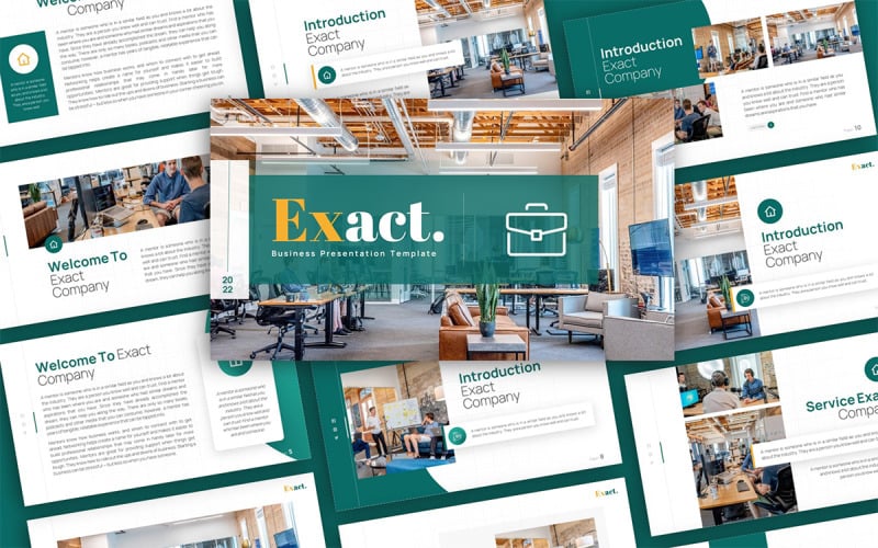 exact business multipurpose powerpoint presentation template original