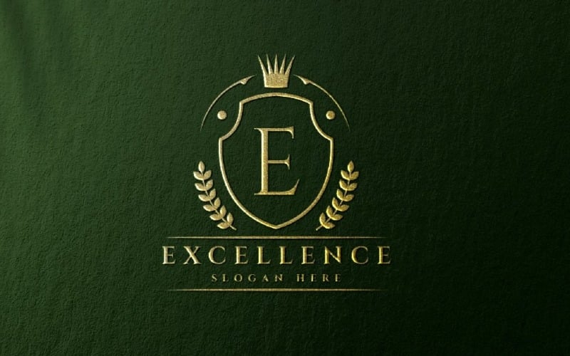 excellence letter e professional logo original