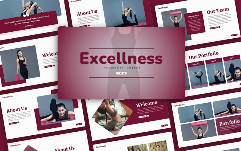excellness wellness presentation template original