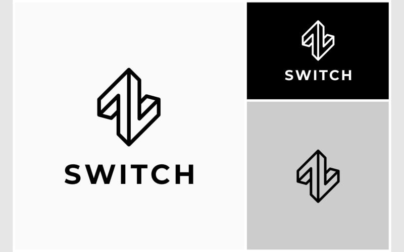 exchange switch arrow line logo original