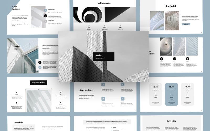 excluz business powerpoint template original