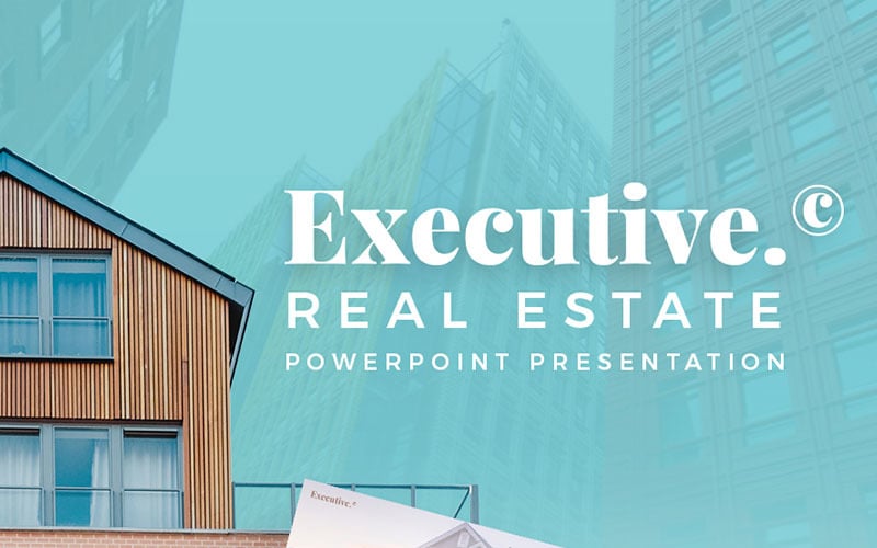 executive real estate powerpoint template original