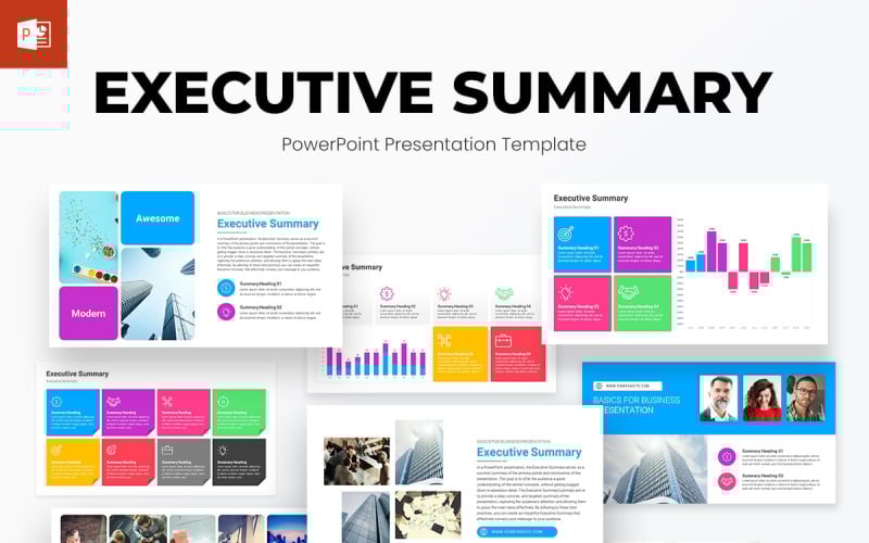 executive summary powerpoint presentation template original
