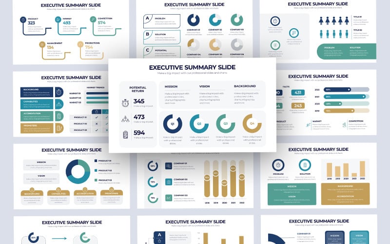 executive summary slides powerpoint template original