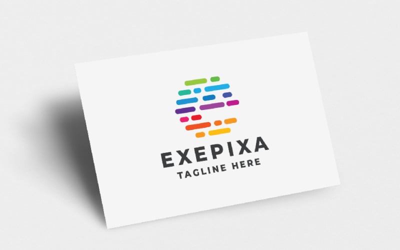 exepixa letter e pro logo template original