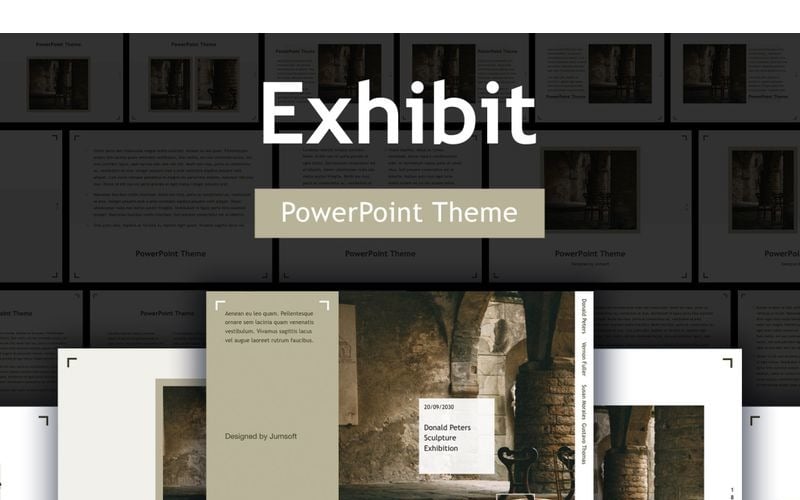 exhibit powerpoint template original