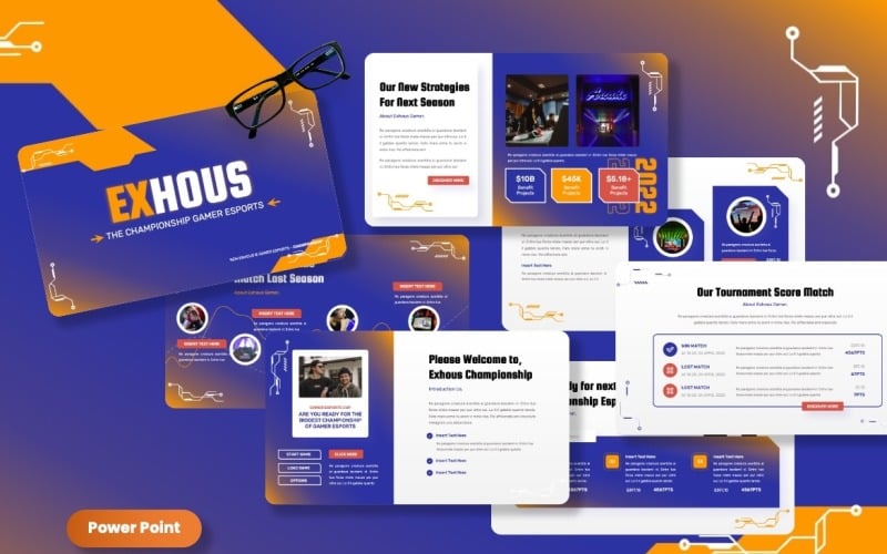 exhous champion gamer powerpoint templates original