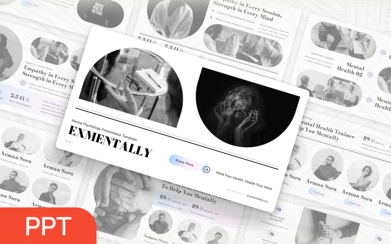 exmentally mental psychology powerpoint presentation template original