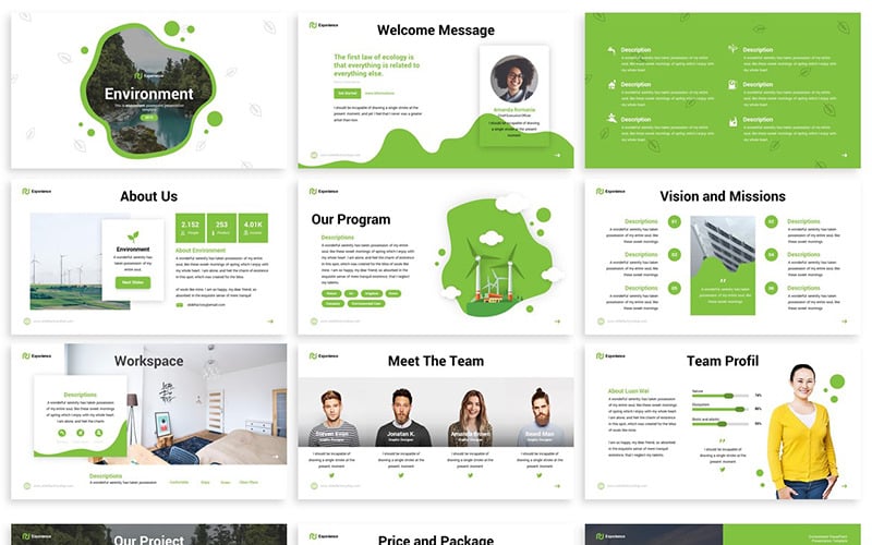 experience environment powerpoint template original