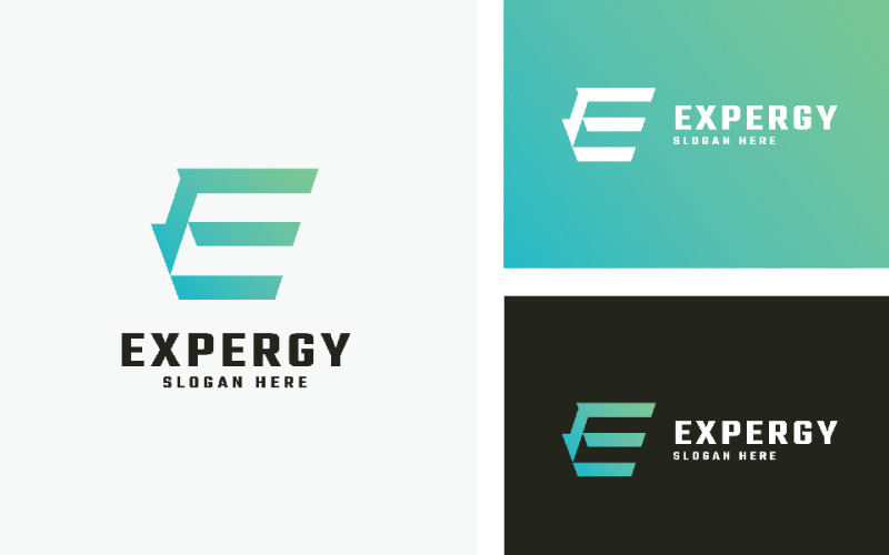 expert letter e logo template original