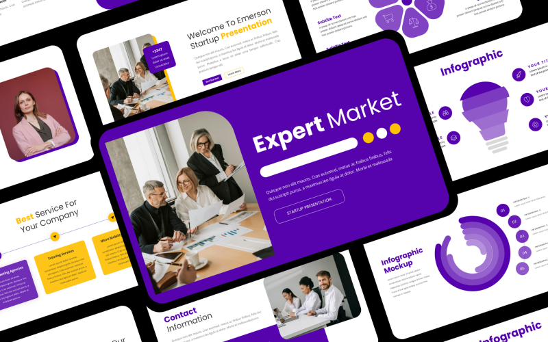 expert startup presentation powerpoint business deck original
