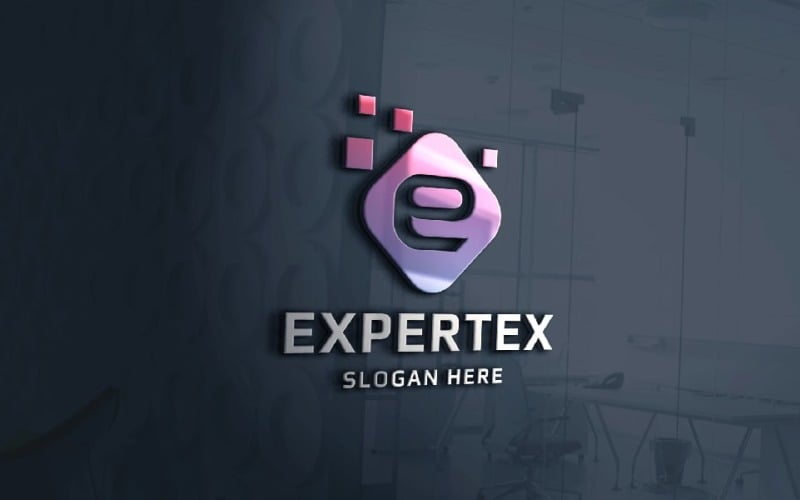 expertex letter e logo temp original