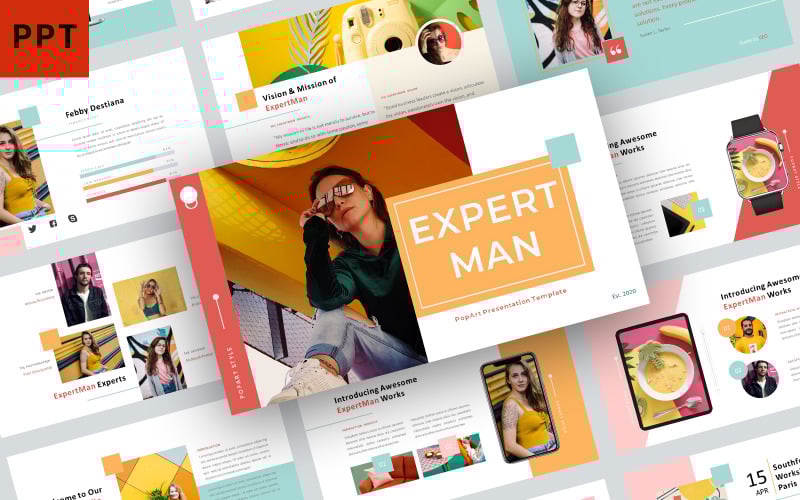 expertman powerpoint template original