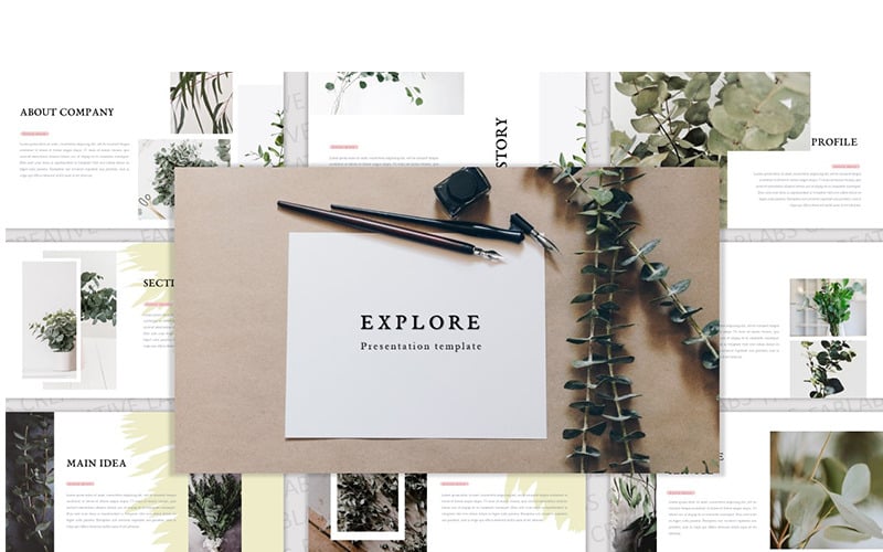 explore powerpoint template original