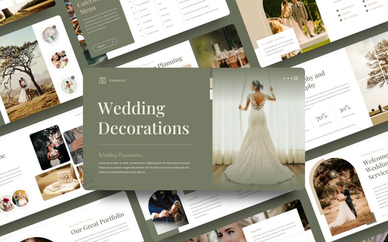 expose wedding powerpoint template original
