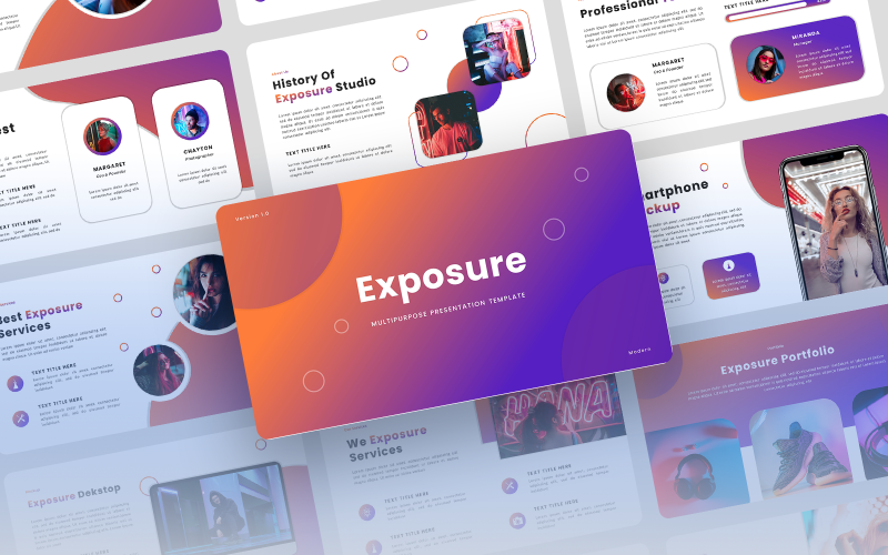 exposure multipurpose business powerpoint template original