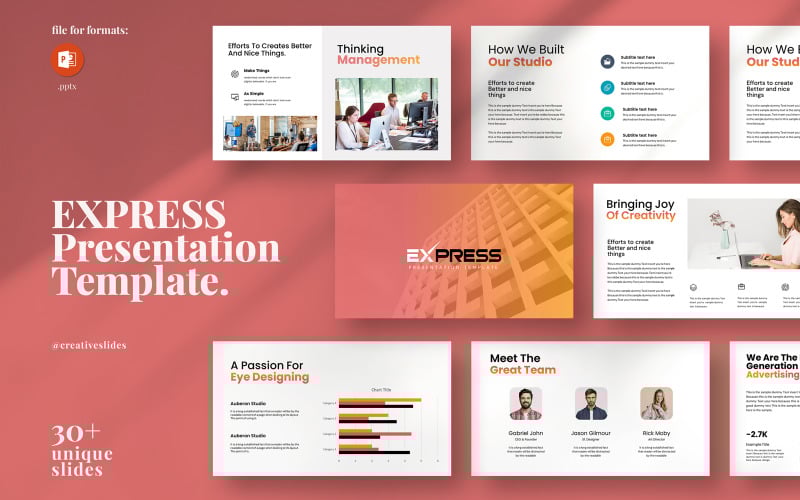 express powerpoint presentation template original