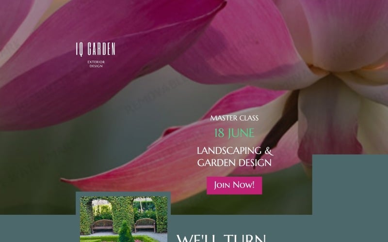 exterior design responsive landing page template original
