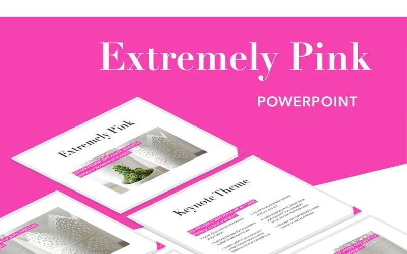 extremely pink powerpoint template original