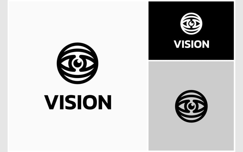 eye vision look circle logo original