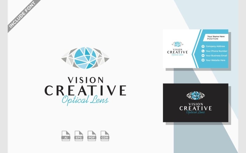 eye vision look mosaic logo original