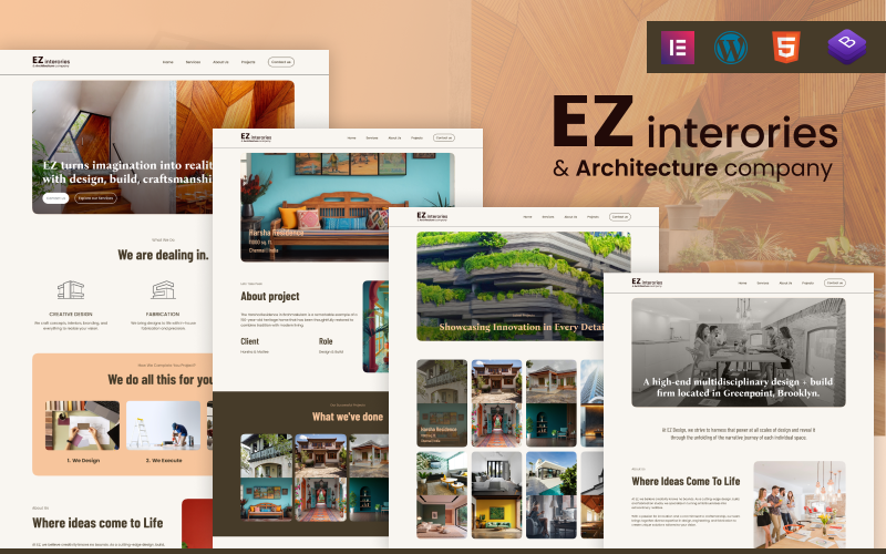 ez interiors architecture premium interior design amp home styling wordpress theme original