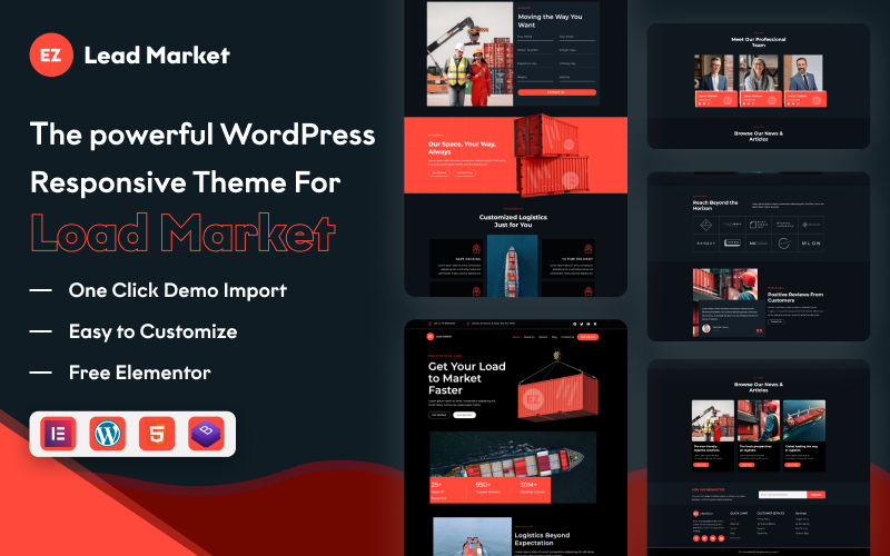 ez load market amplify your business with the ez load market wordpress theme original