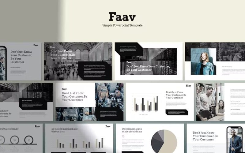 faav modern amp simple powerpoint template original