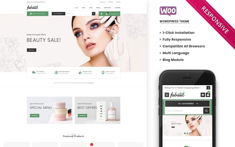 fabatic the premium cosmetic store woocommerce theme original