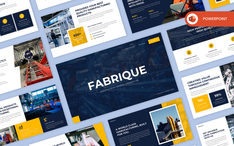fabrique manufacturing industry powerpoint original