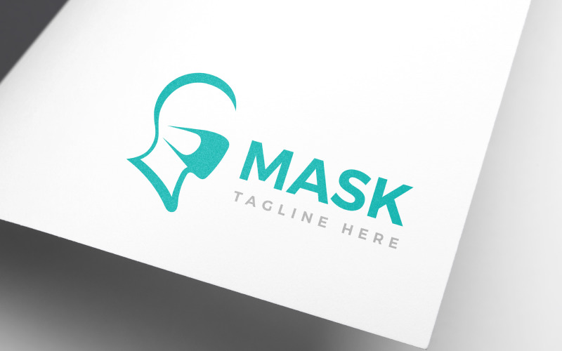face protection facial mask logo design original