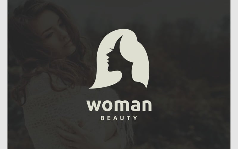 face woman beauty silhouette logo original