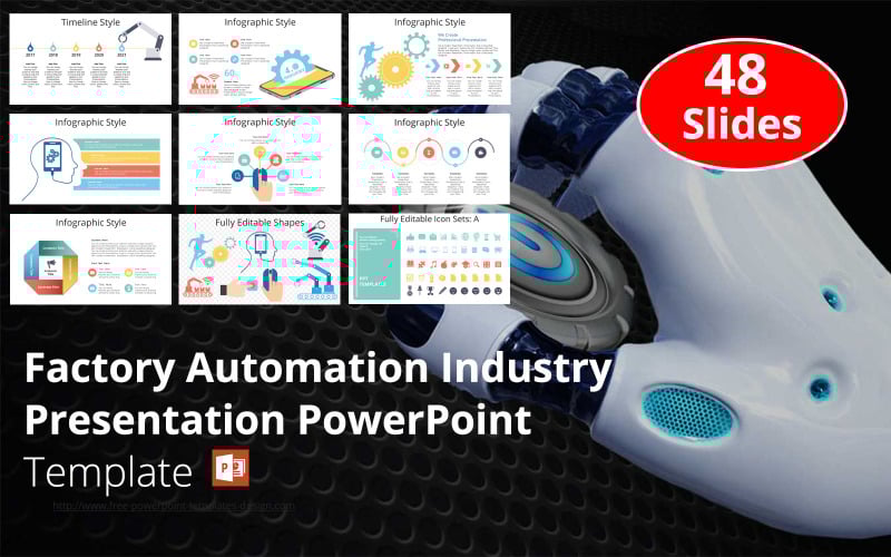factory automation industry presentation powerpoint template original