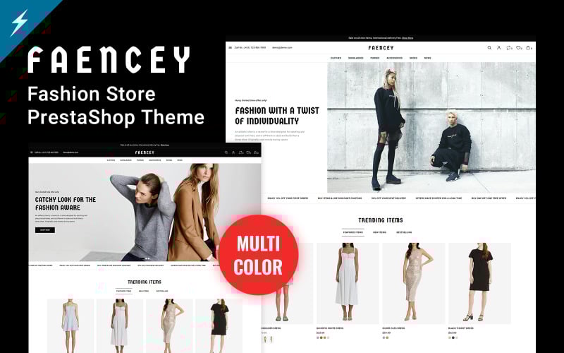 faencey fashion and clothing store prestashop theme original
