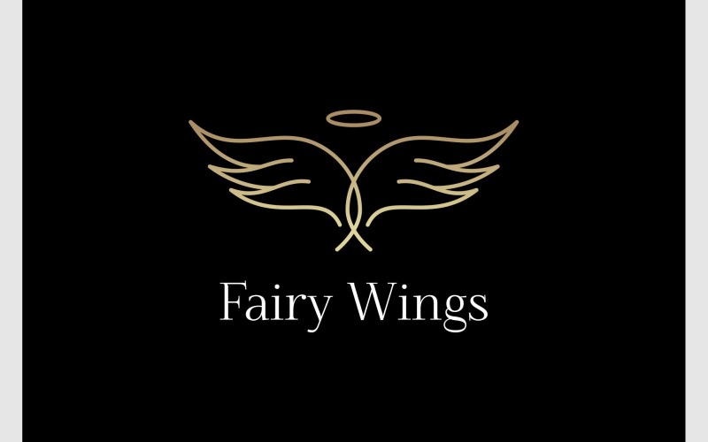 fairy wing luxury simple logo original
