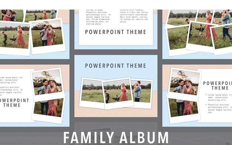 family album powerpoint template original