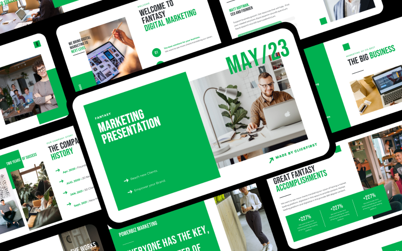 fantasy marketing presentation template original