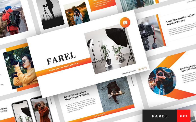 farel photography presentation powerpoint template original