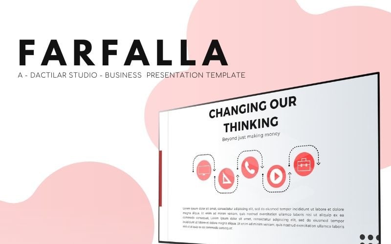 farfalla business presentation powerpoint template original