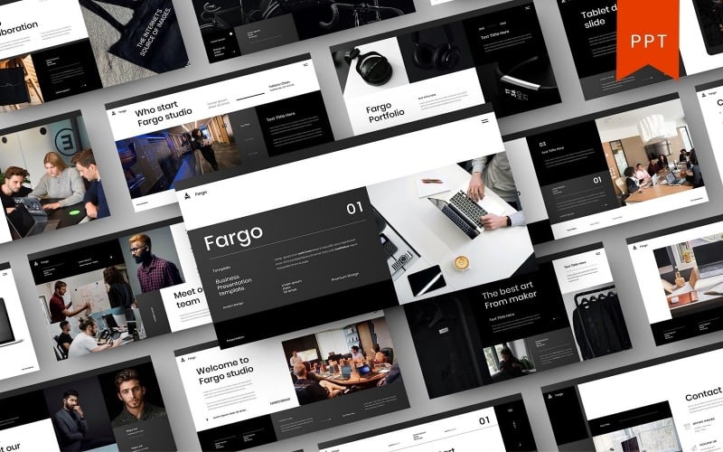 fargo business powerpoint template original