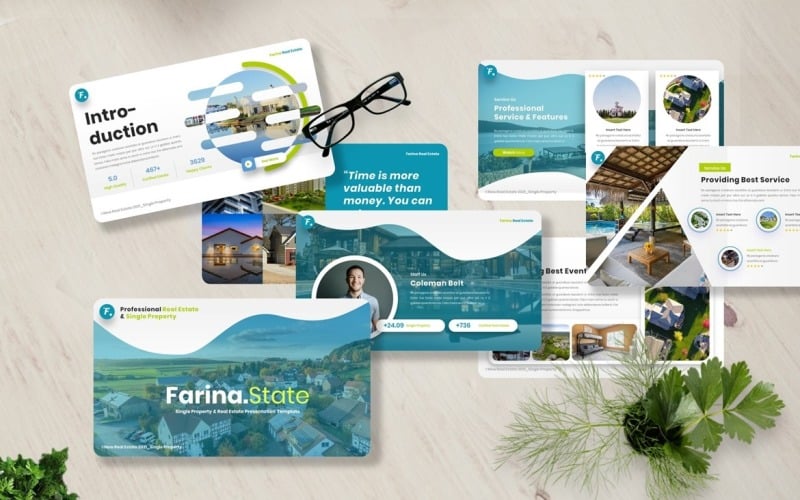 farina real estate powerpoint template original